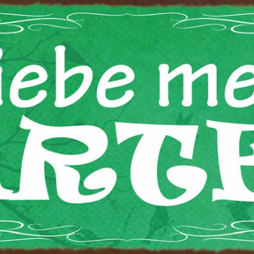 Schild Ich Liebe Meinen Garten Gärtner Hobby Pflanzen 27x10 Blech od.Holz