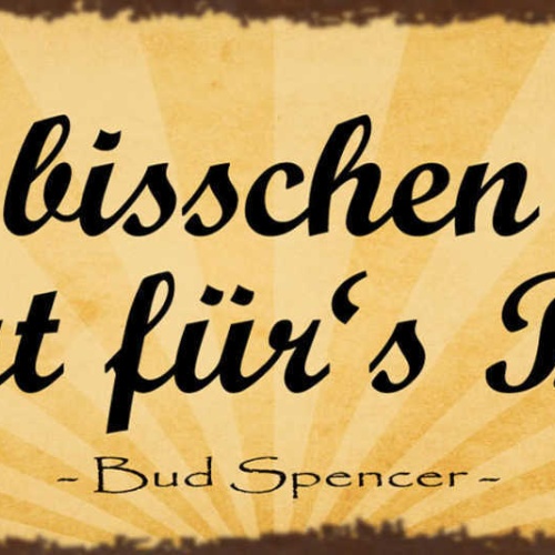 Schild Ein Bisschen Wut Ist Gut Für's Blut Bud Spencer 27x10 Blech od.Holz