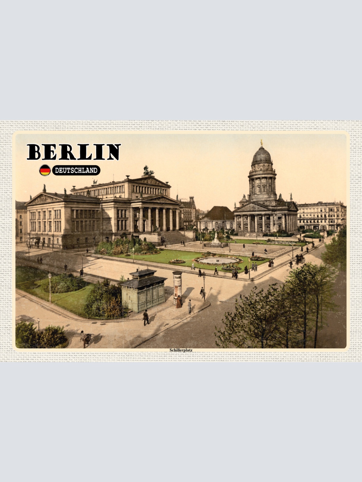 Schild Spruch Berlin Deutschland Schillerplatz Historisch JW