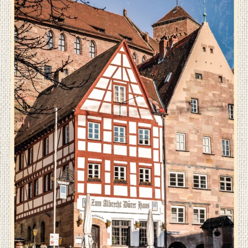 Schild Spruch Nürnberg Deutschland Altstadt JW