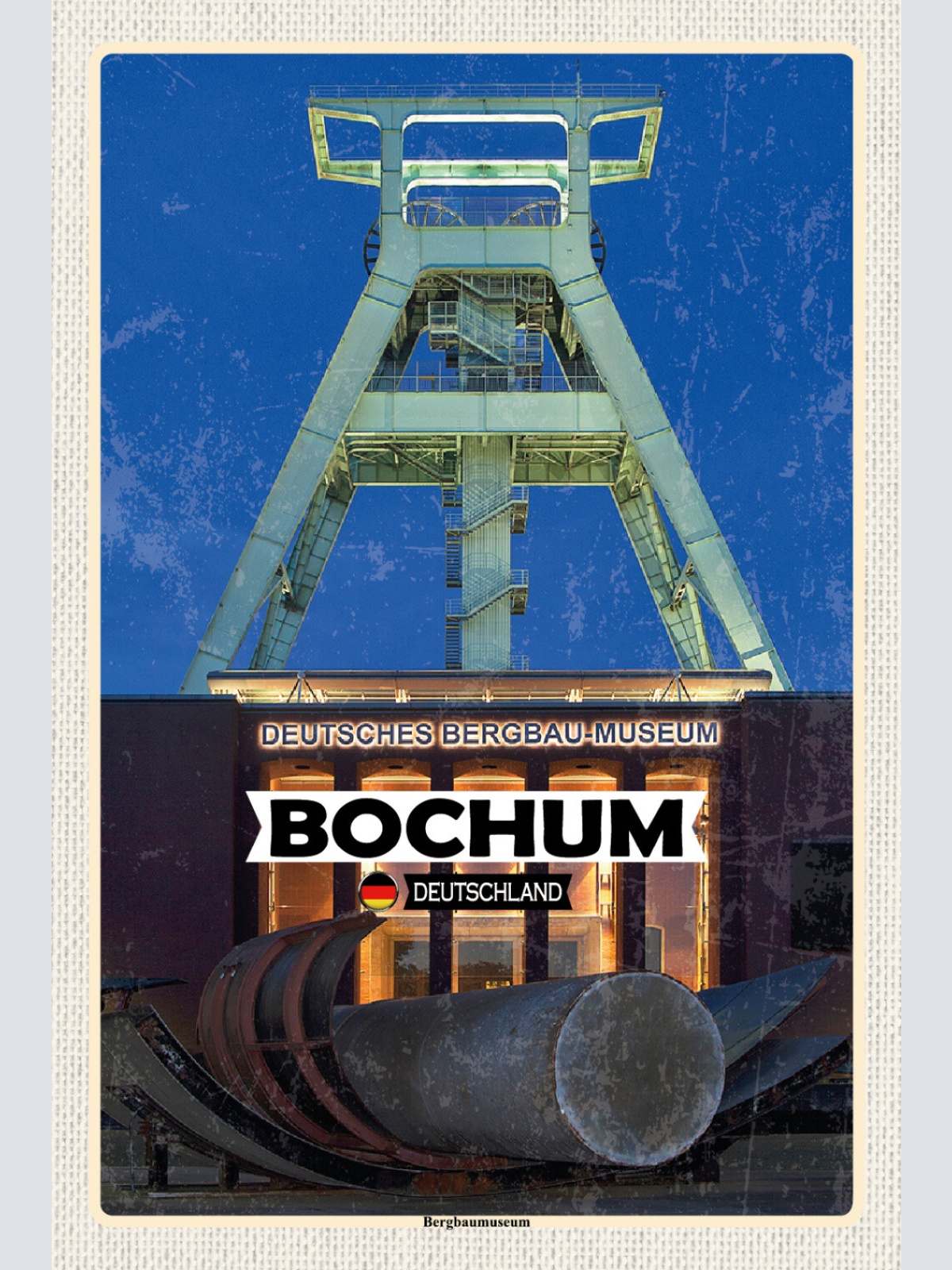 Schild Spruch Bochum Deutschland Deutsches Bergbau-Museum JW