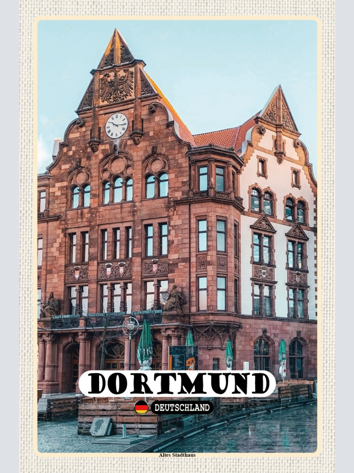 Schild Spruch Dortmund Deutschland Altes Stadthaus JW