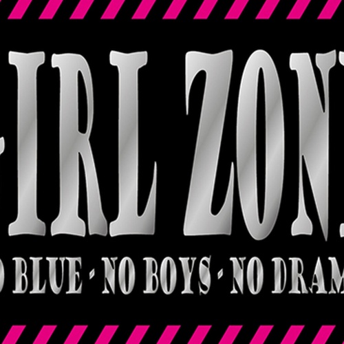 Schild Spruch Girl Zone No Blue No Boys No Drama Mädchen Bereich Kein Drama JW