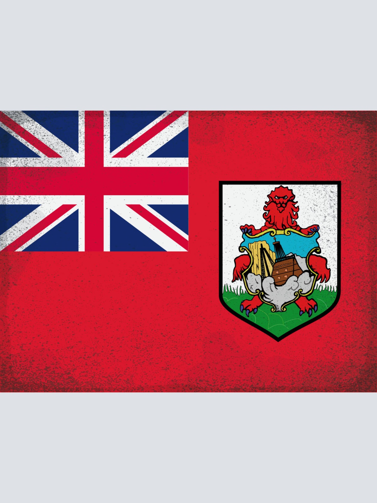 Schild Spruch Flagge Bermuda JW