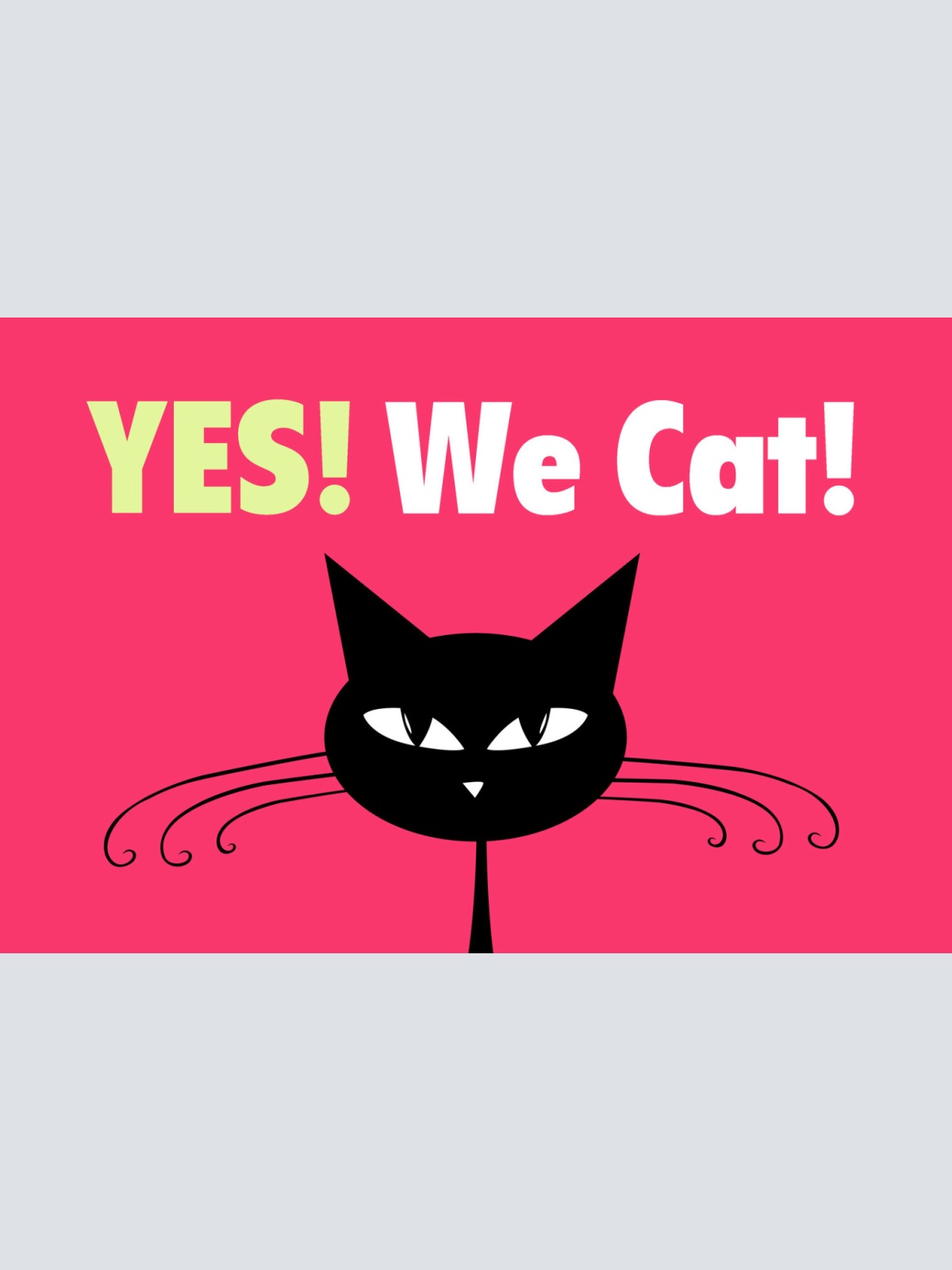 Schild Spruch Yes We Cat Ja Wir Katzen können Comic JW