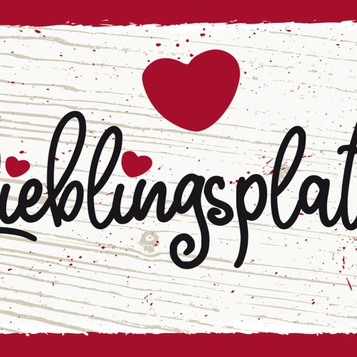 Schild Spruch Lieblingsplatz Herz JW