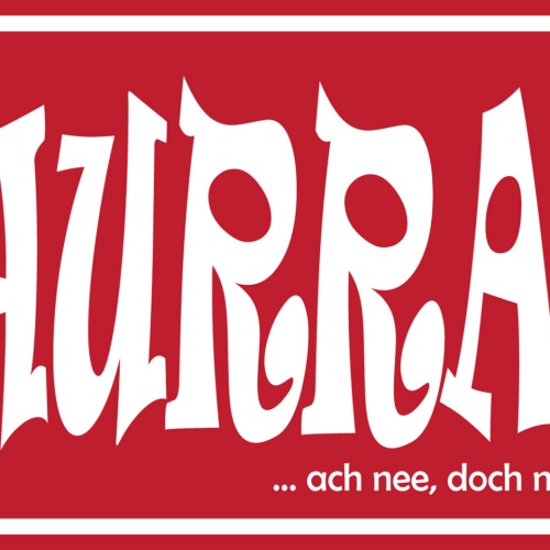 Schild Spruch HURRA ach nee doch nicht JW