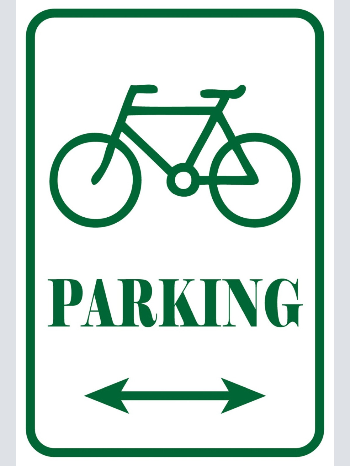 Schild Spruch Parking Fahrrad Parkplatz JW