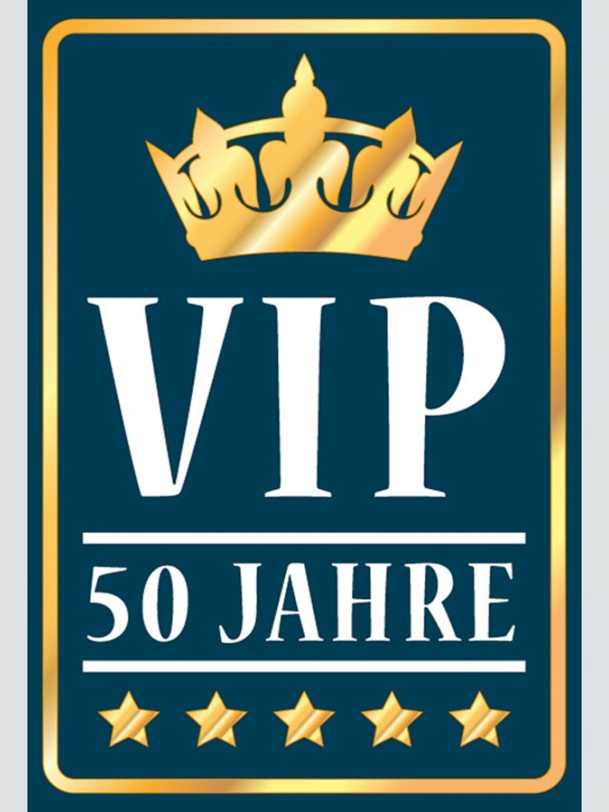 Schild Spruch VIP 50 Jahre Pension JW
