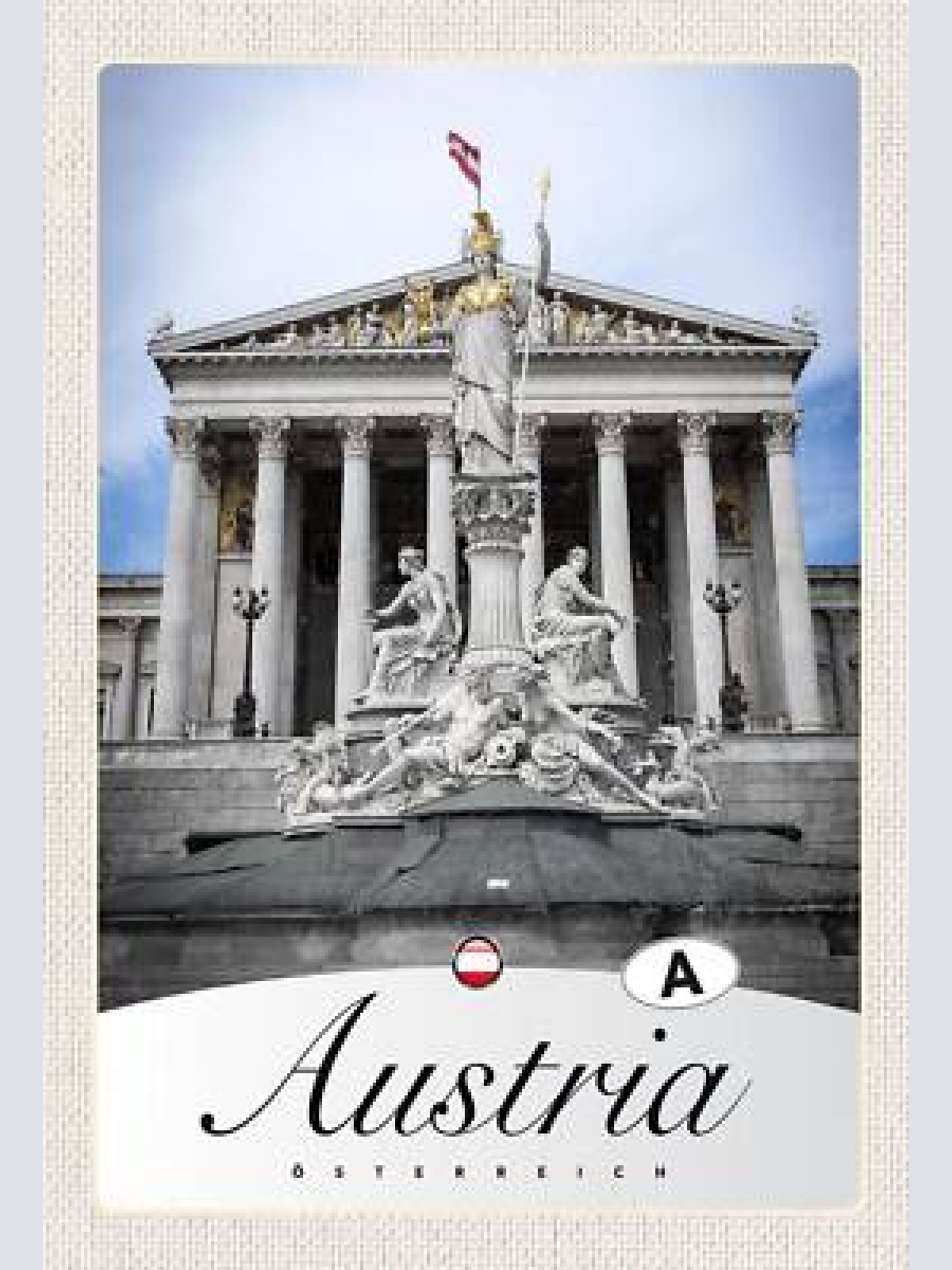Schild spruch austria österreich parlament pallas athene jw