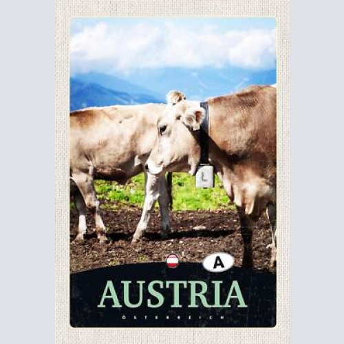 Schild spruch austria österreich kühe berge alm jw