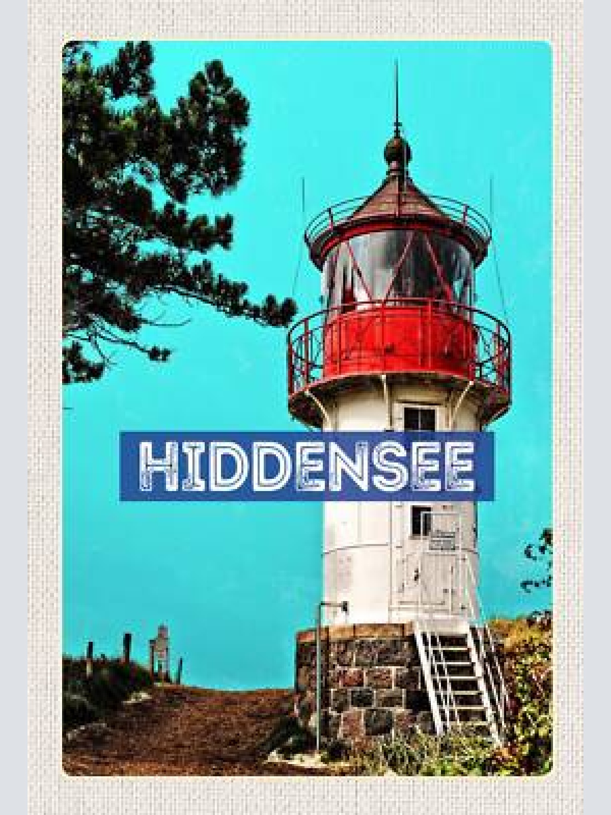 Schild spruch hiddensee deutschland leuchtturm jw