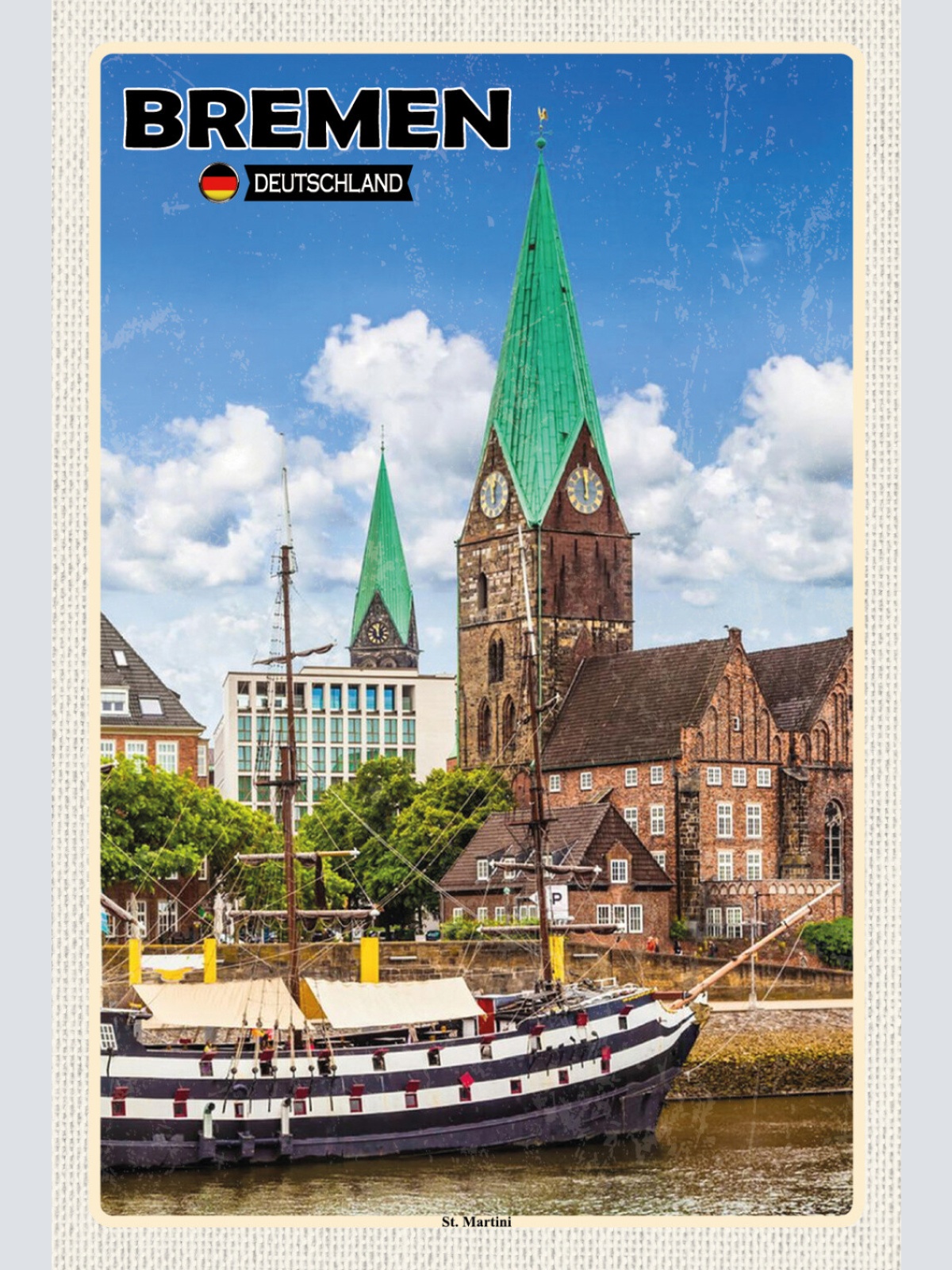 Schild Spruch Bremen Deutschland St Martini JW