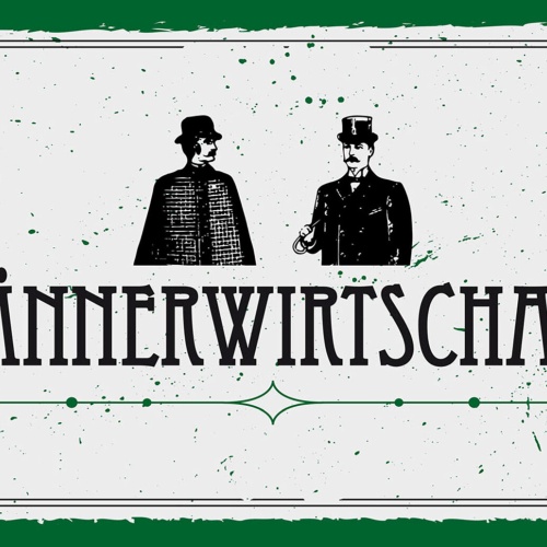 Schild Spruch Männerwirtschaft JW