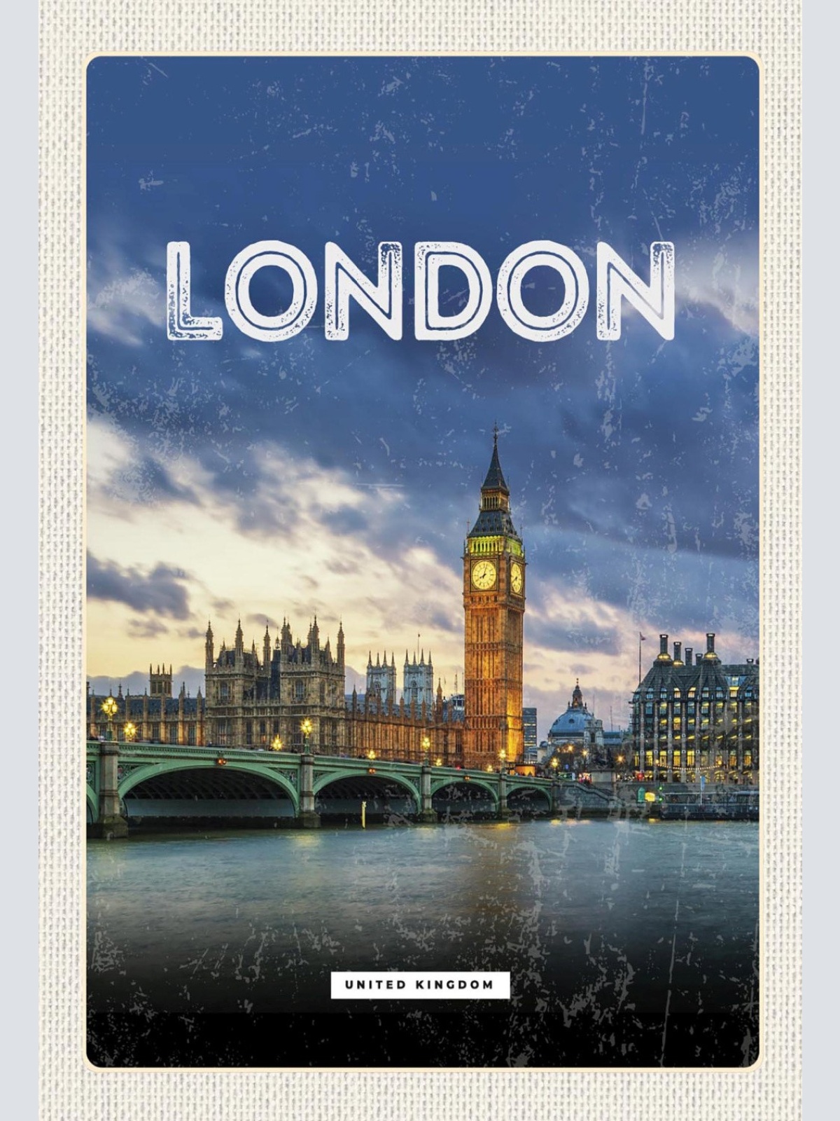 Schild Spruch London United Kingdom Vereinigest Königreich Big Ben WestminsterJW