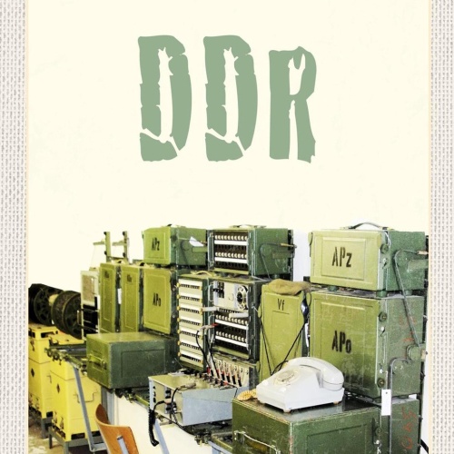 Schild Spruch DDR Funkanlage Militär Überwachung Stasi JW