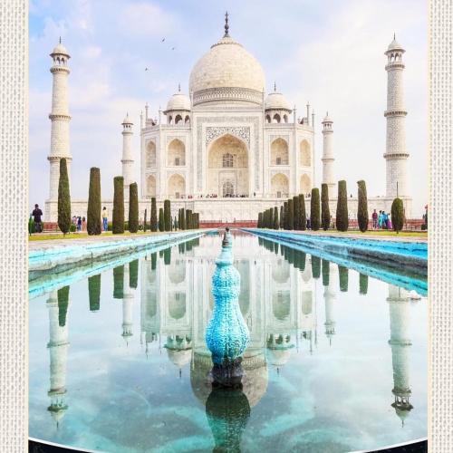 Schild Spruch Taj Mahal India Indien Grab JW