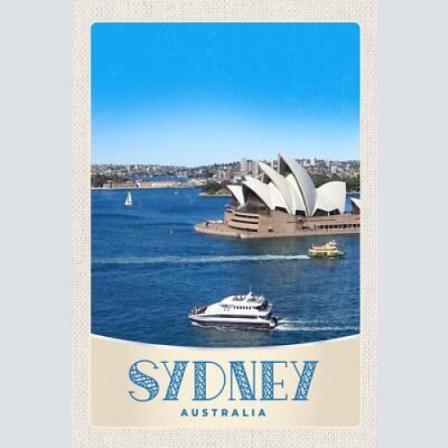 Schild spruch sydney australia australien opernhaus meer hafen jw