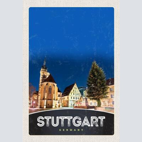 Schild spruch stuttgart germany deutschland platz nacht kirche jw