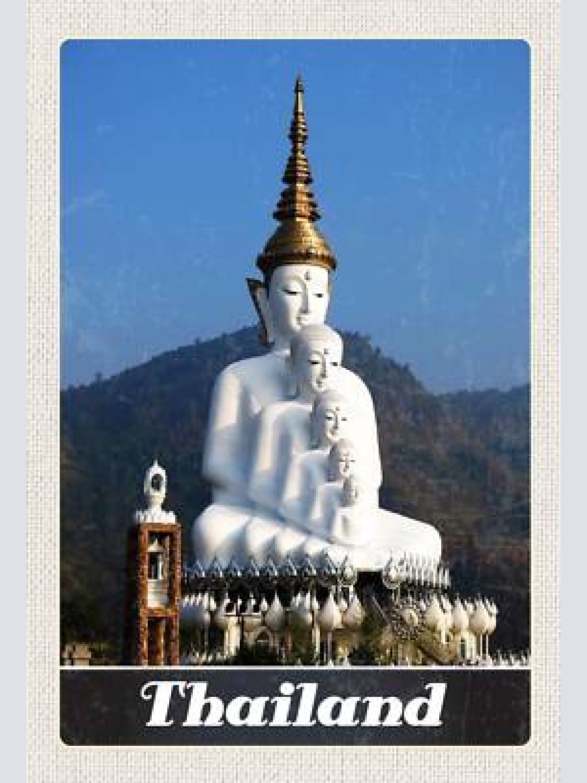 Schild spruch thailand tempel berg jw
