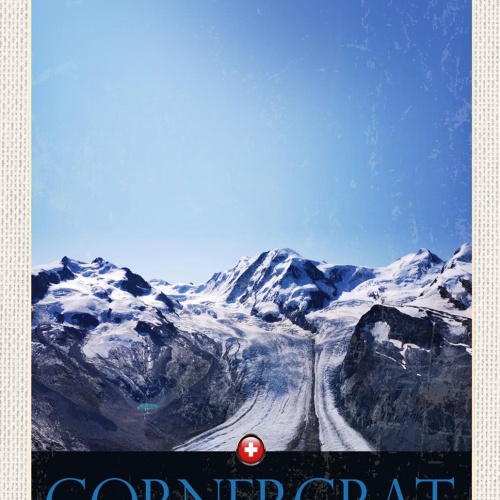 Schild Spruch Gornergrat Berge Switzerland Schweiz Gletscher JW