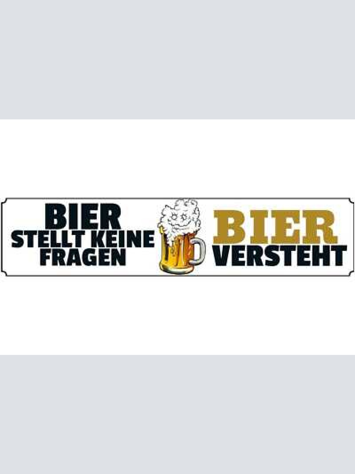 Schild bier keine fragen versteht alkohol glas bar lokal 46 x 10 blech od. holz