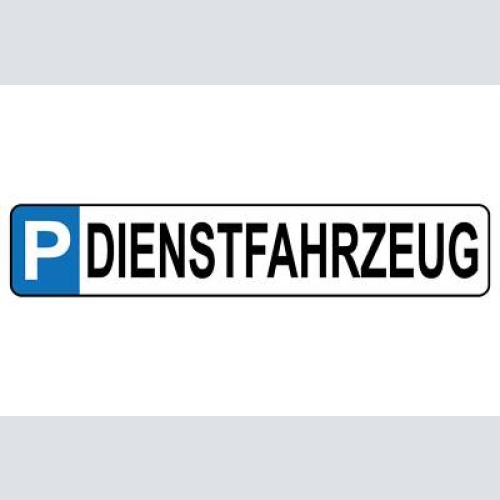 Schild dienst fahrzeug parkplatz parken firma wagen auto 46 x 10 blech od. holz