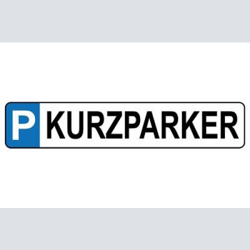 Schild kurzparker parkplatz parken zulieferer kunde auto 46 x 10 blech od. holz