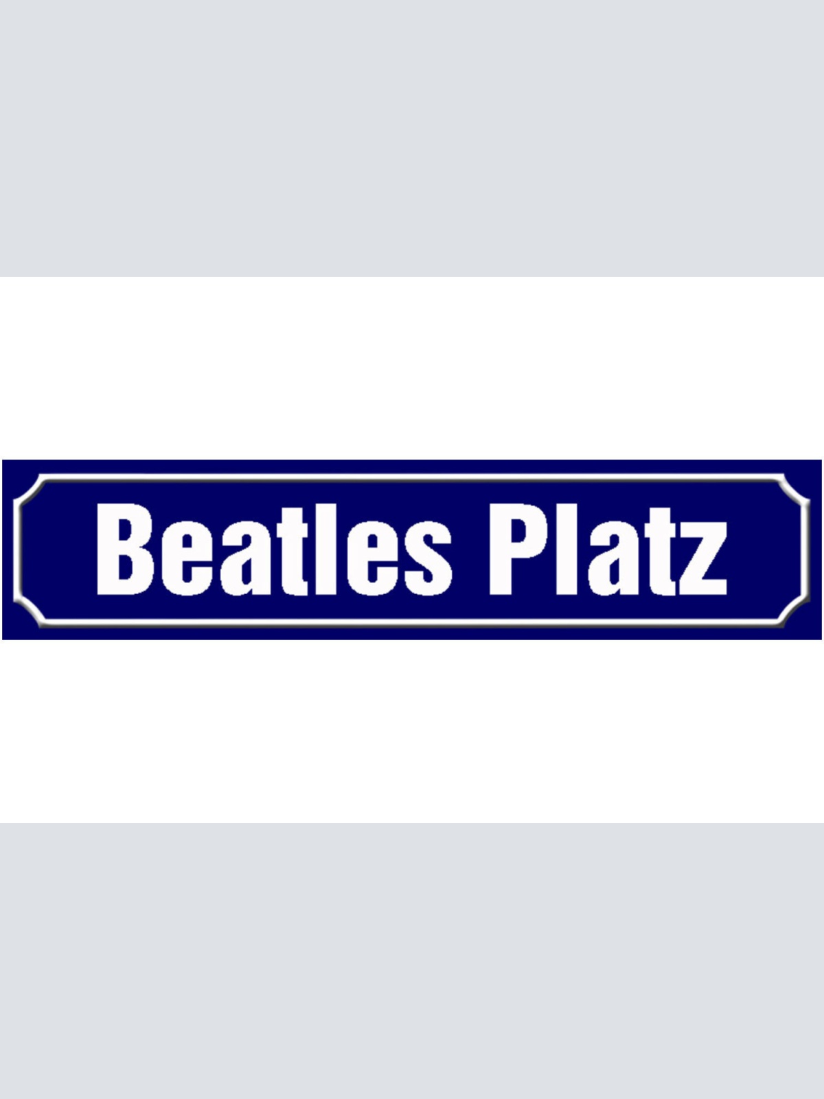 Schild Beatles Platz St.Pauli Hamburg Musik Ort Straße 46 x 10 Blech od. Holz