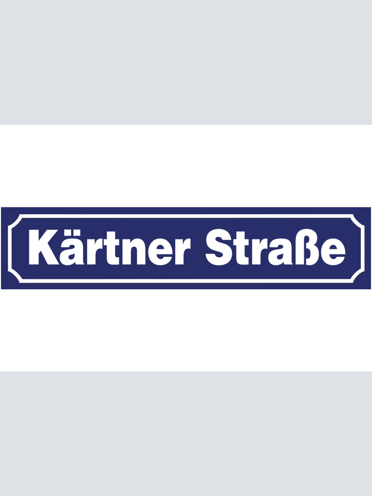 Schild Kärntner Straße Wien Zentrum Stadt Ort Straße Platz 46 x 10 Blech od.Holz