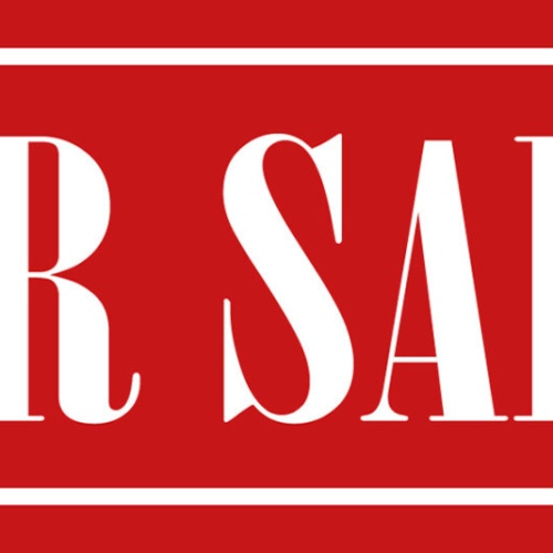 Schild For Sale Zu Verkaufen Verkauf Angebot Grundstück Haus 27x10 Blech od.Holz