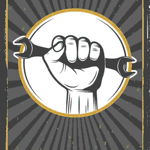 Schild Meine Werkstatt Meine Gesetze Mechaniker Bastler 27x10 Blech od.Holz