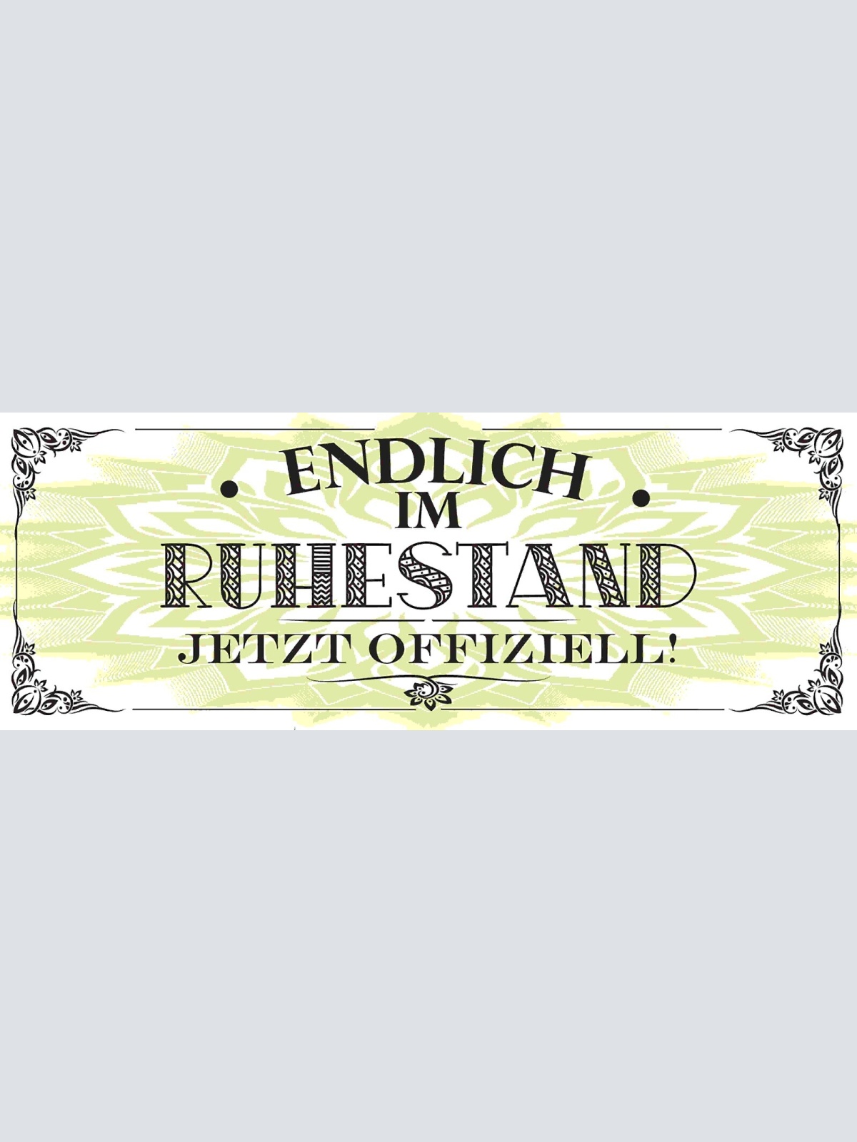 Schild Endlich Im Ruhestand Jetzt Offiziell Pension Rente 27x10 Blech od.Holz