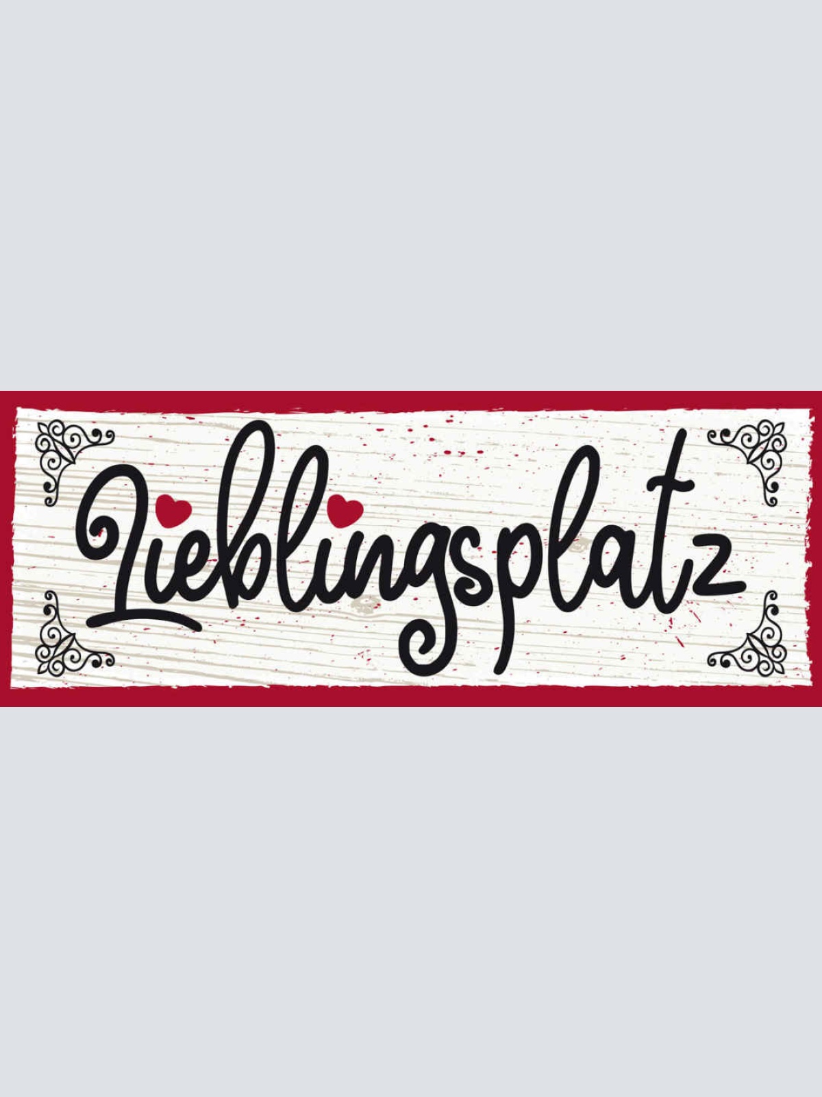 Schild Lieblingsplatz Stelle Stamm Platz Gast Sitzen 27x10 Blech od.Holz
