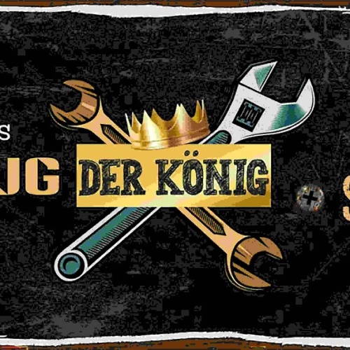 Schild Reicht Mir Das Werkzeug Ihr Narren Der König Will Schrauben 27x10