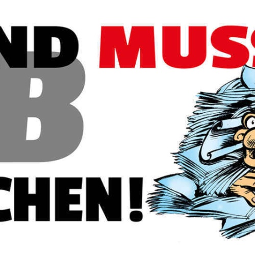 Schild Jemand Muss Den Job Ja Machen Arbeit Büro Burnout 27 x 10 Blech od. Holz