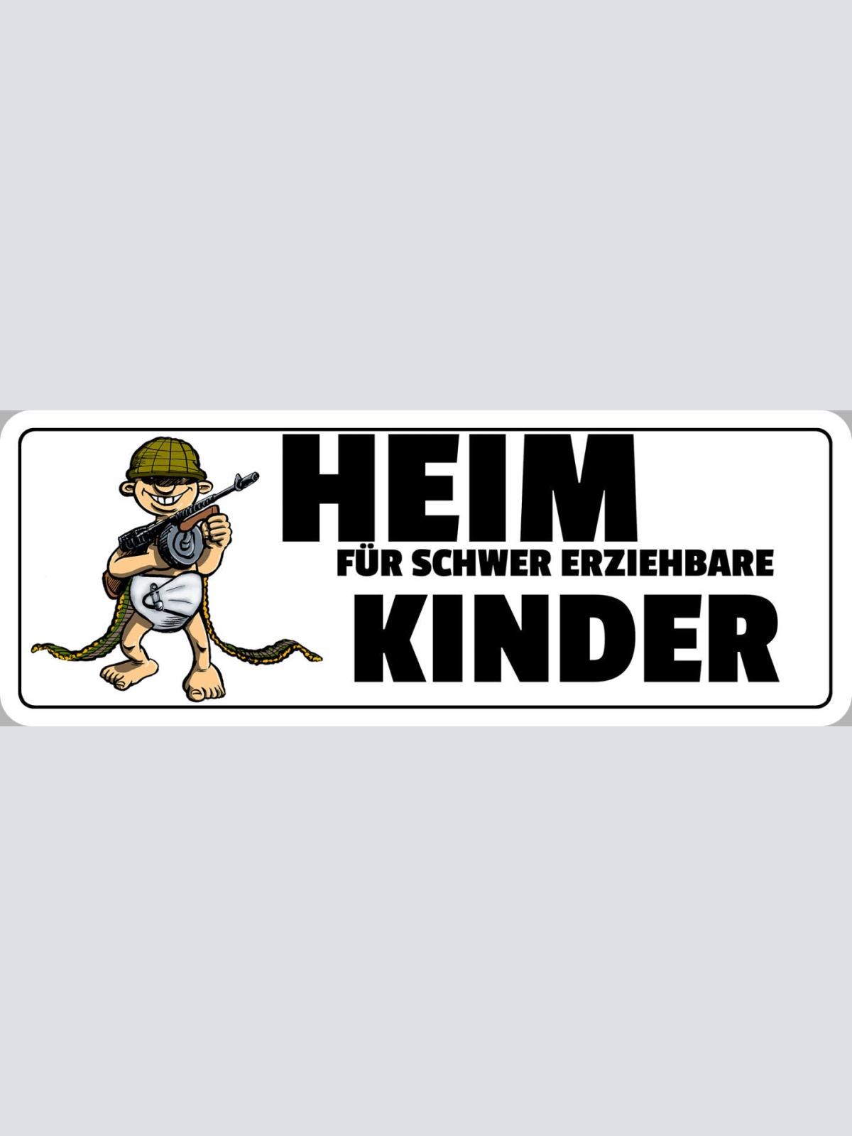 Schild Heim Für Schwer Erziehbare Kinder Familie Eltern Kind 27x10 Blech od.Holz