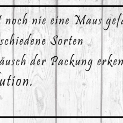 Schild Unsere Katze Hat Noch Nie Maus Gefangen Schinken Am Geräusch Erkennen