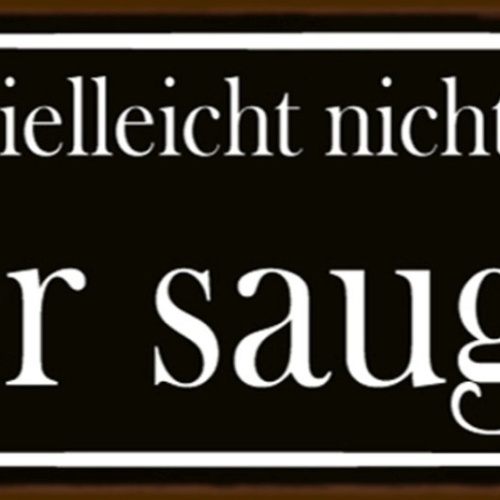 Schild Es War Vielleicht Nicht Klug Aber Sau Geil Dumm 27 x 10 Blech od. Holz