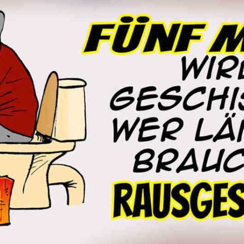 Schild 5 Minuten Wird Geschissen Wer Länger Braucht Wird Rausgeschmissen WC