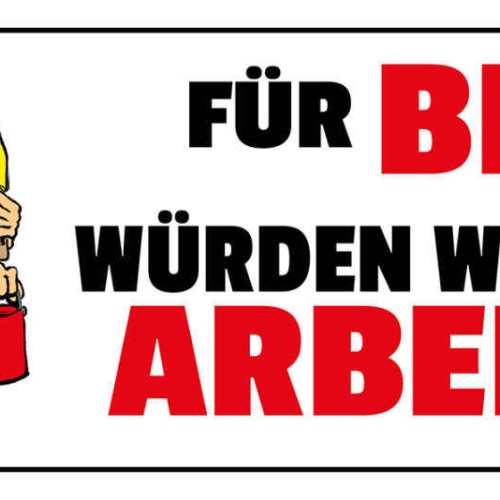 Schild Für Bier Würden Wir Sogar Arbeiten Alkohol Arbeit 27 x 10 Blech od. Holz