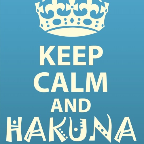 Schild Keep Calm Hakuna Matata Kein Problem 12x18 / 20x30 / 30x40 Blech od. Holz