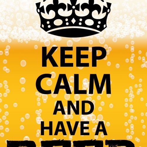 Schild Keep Calm Have a Beer Bier Trinken 12x18 / 20x30 / 30x40 Blech od. Holz