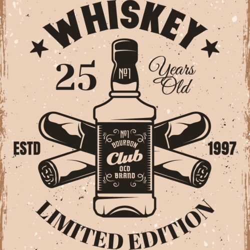 Schild Whiskey Limited Edition Alkohol Whisky 12x18 20x30 30x40 Blech/Holz