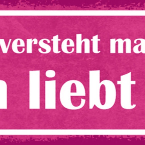Schild Frauen Versteht Man Nicht Man Liebt Sie Liebe Paar 27x10 Blech od.Holz
