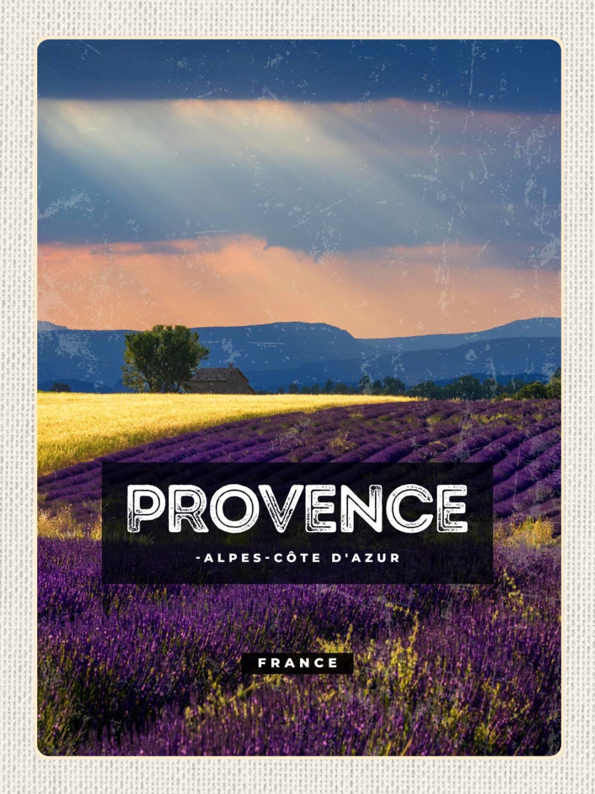 Schild Provence Alpes-Côte d'Azur France Frankreich 12x18 20x30 30x40 Blech/Holz
