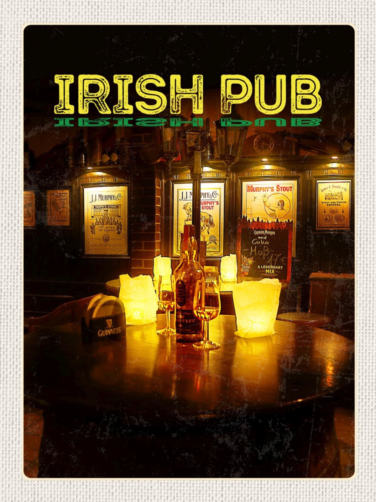 Schild Irish Pub Ireland Irland Bier Alkohol Bar 12x18 20x30 30x40 Blech/Holz