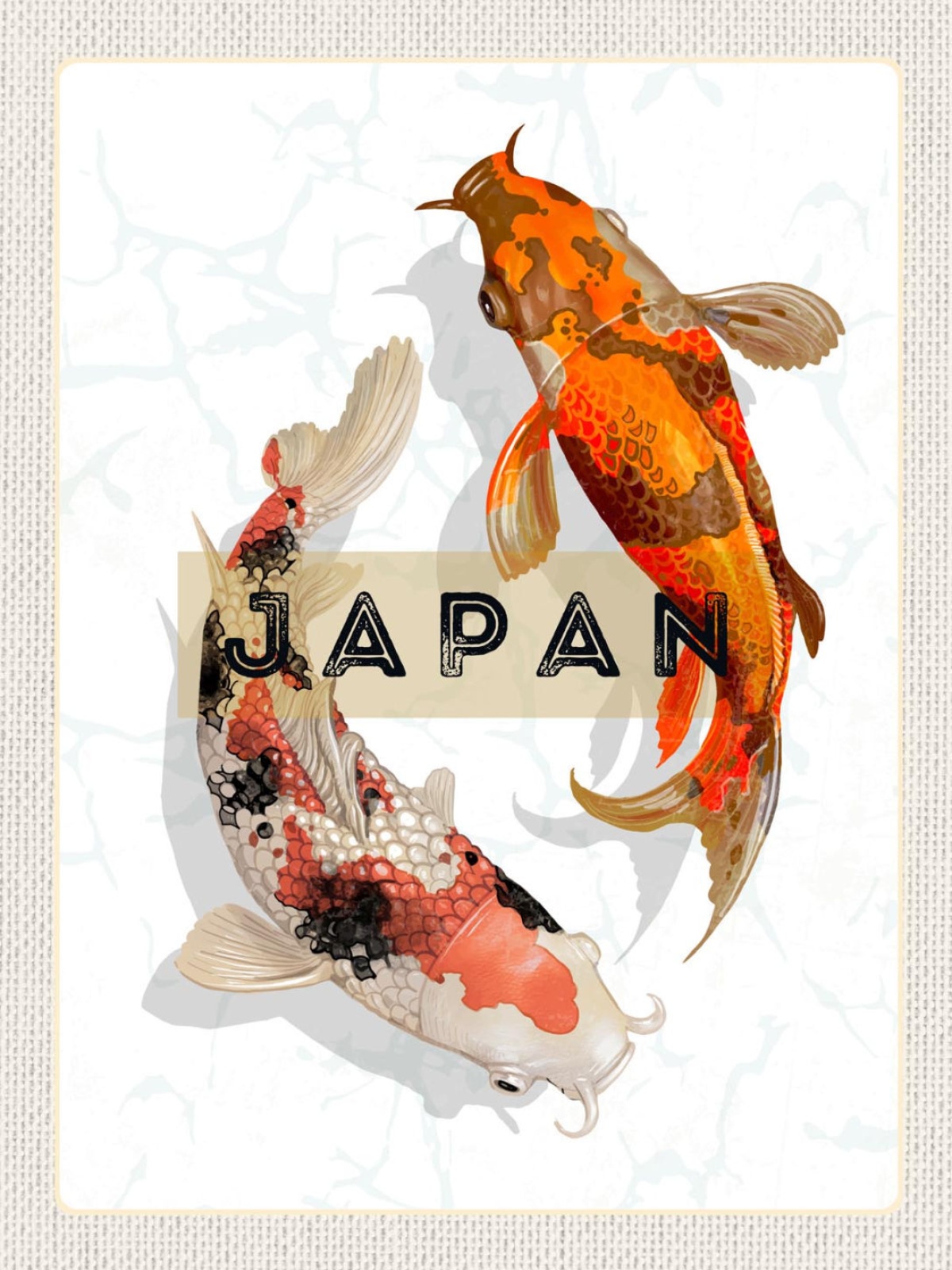 Schild Japan Koi Karpfen Fisch Zucht Nishikigoi 12x18 20x30 30x40 Blech/Holz