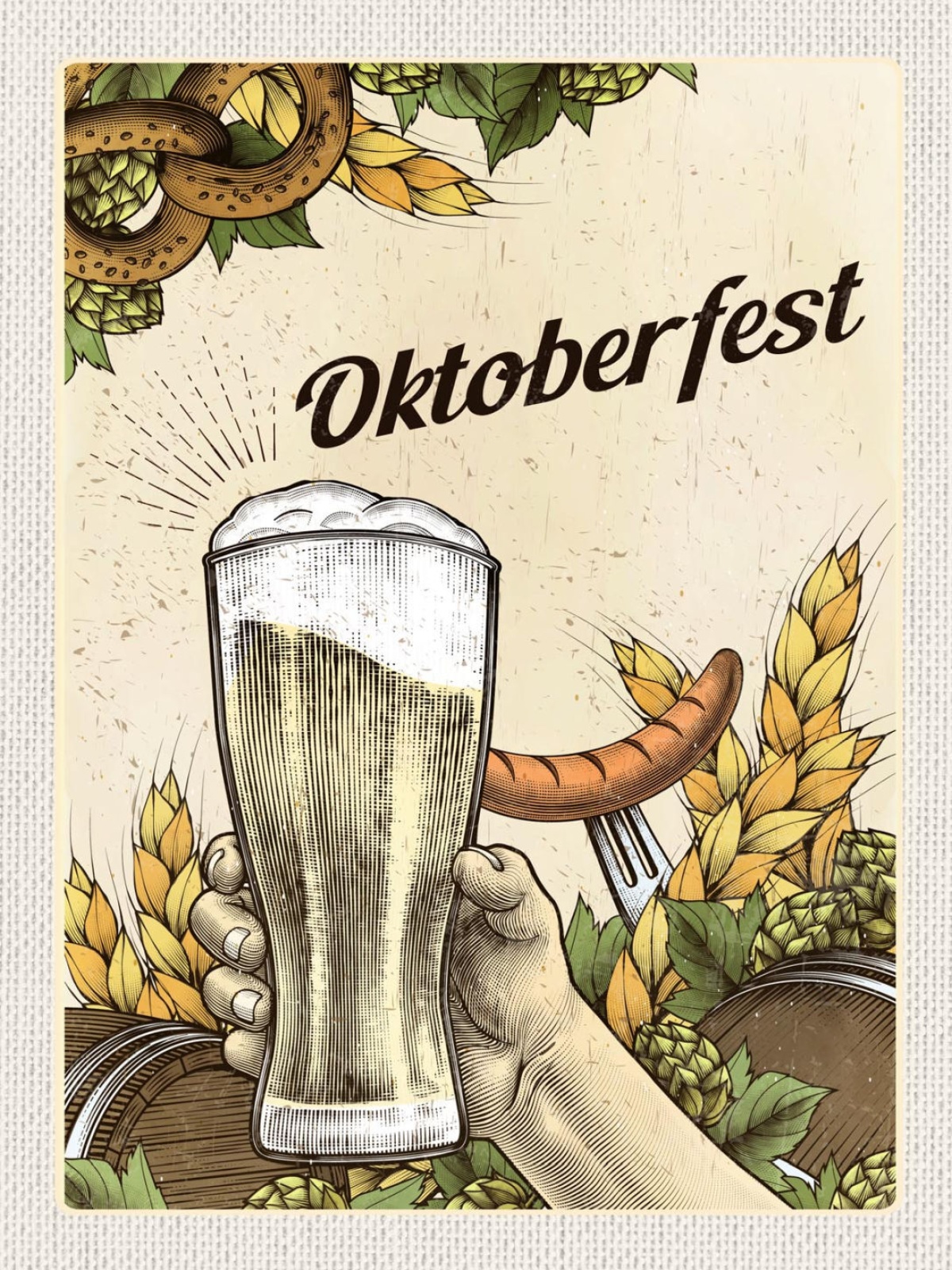 Schild Oktoberfest München Bayern Bier Wurst D 12x18 20x30 30x40 Blech/Holz