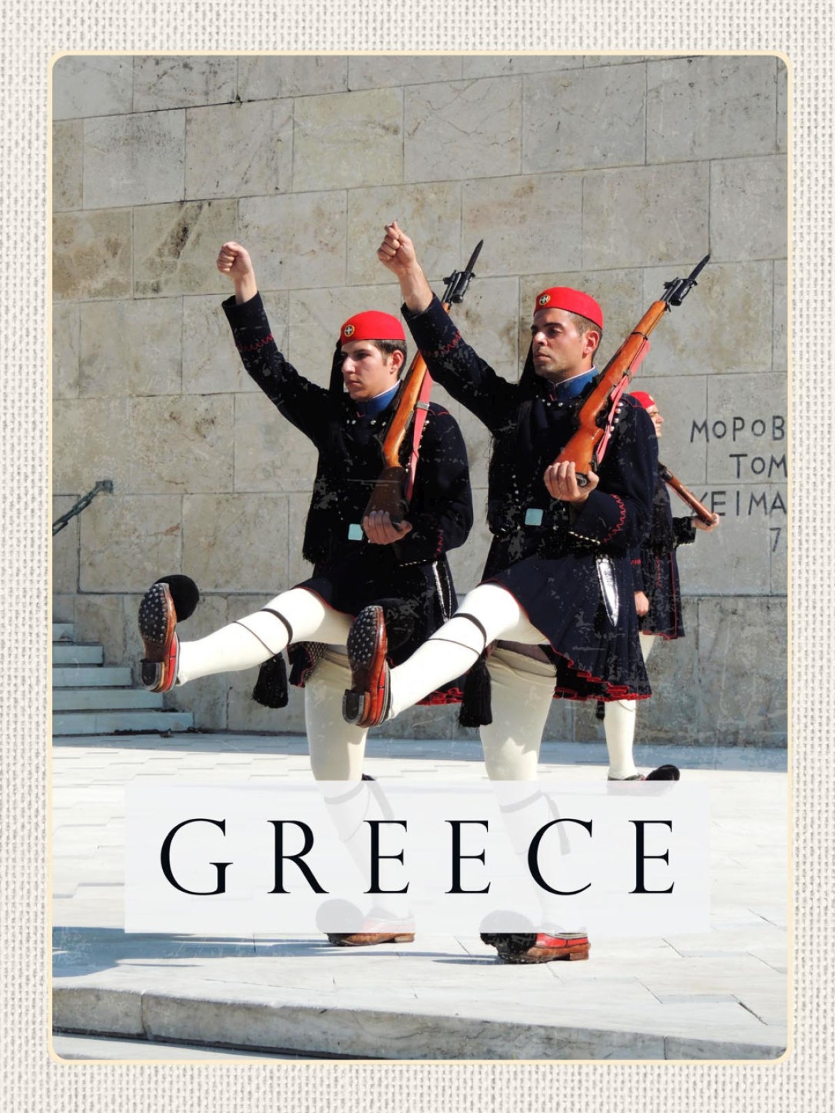 Schild Greece Griechenland Athen Wache Parlament 12x18 20x30 30x40 Blech/Holz